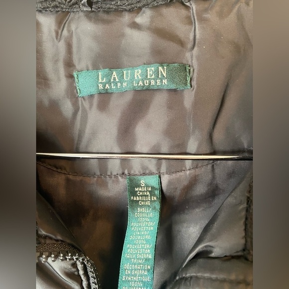 Lauren Ralph Lauren 100% Goose-down Black Belted Duvet Puffer Coat - Picture 5 of 7